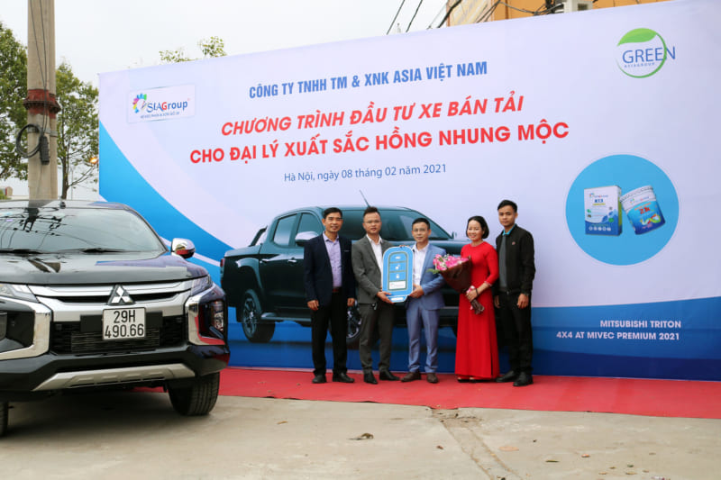 ASIAGroup đầu tư xe bán tải cho Đại lý Hồng Nhung Mộc
