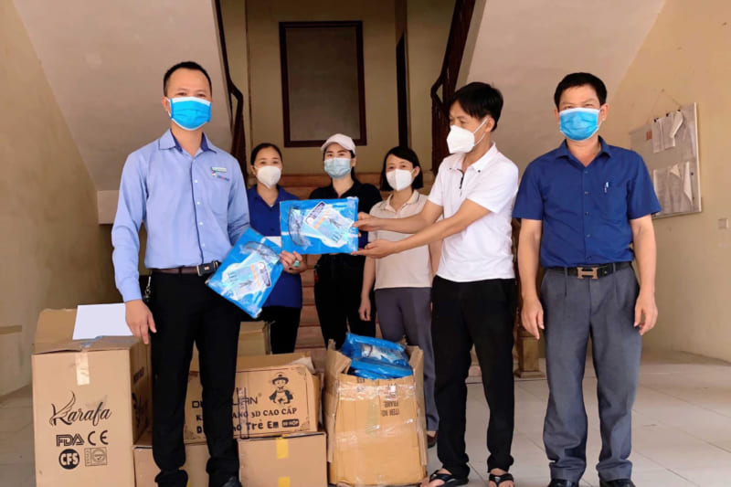 ASIAGroup ủng hộ công tác phòng chống dịch tại Chàng Sơn, Thạch Thất